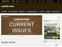 Tablet Screenshot of modernwarmagazine.com